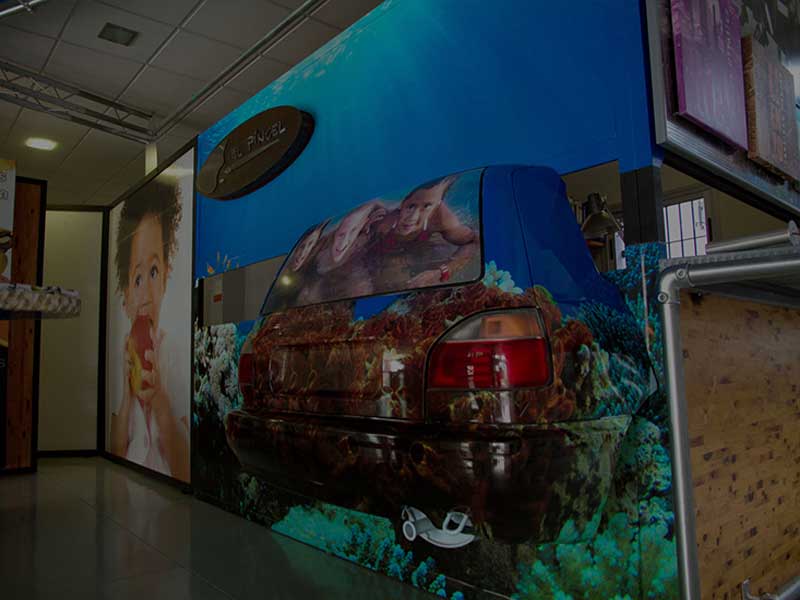 Coche de Exposición con Vinilo.