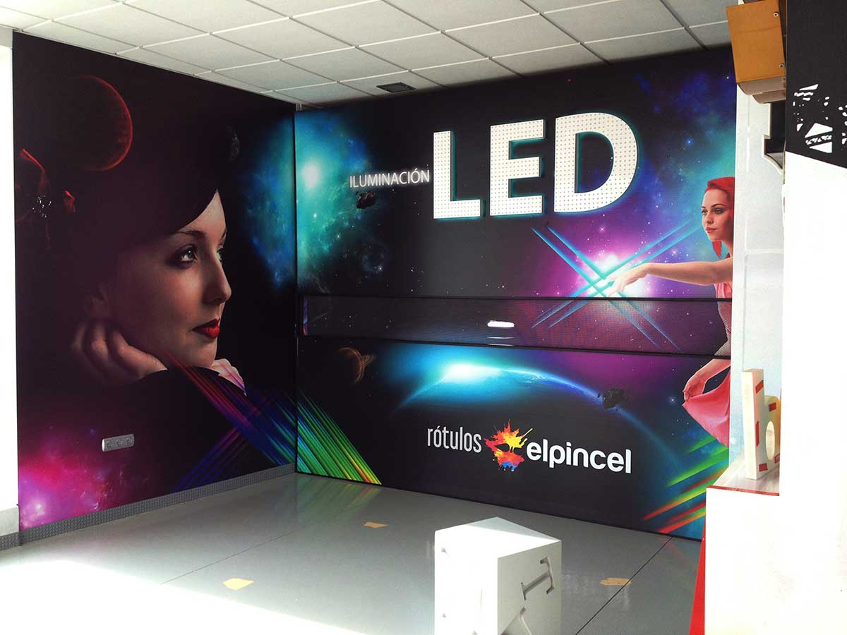 Exposición de iluminación LED